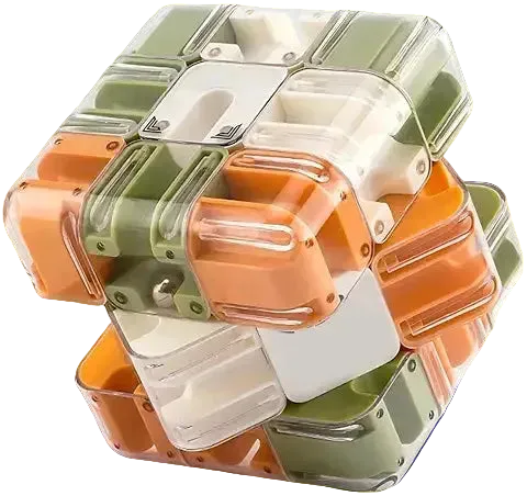 3D Puzzle Maze – Beaded Rotating Cube