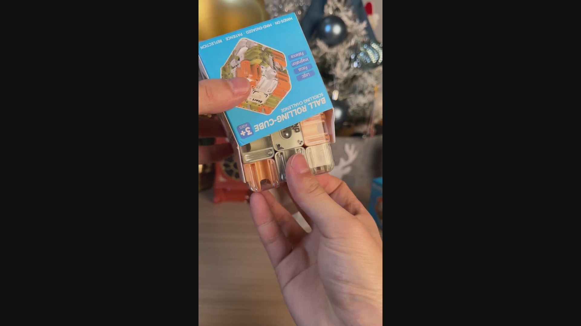 3D Puzzle Maze – Beaded Rotating Cube