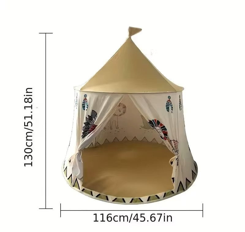 Pop-Up Kids Play Tent – Princess &amp;amp, Prince Tipi Castle
