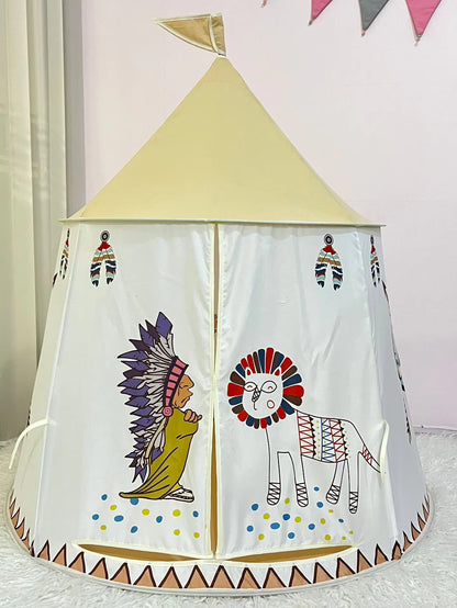 Pop-Up Kids Play Tent – Princess &amp;amp, Prince Tipi Castle